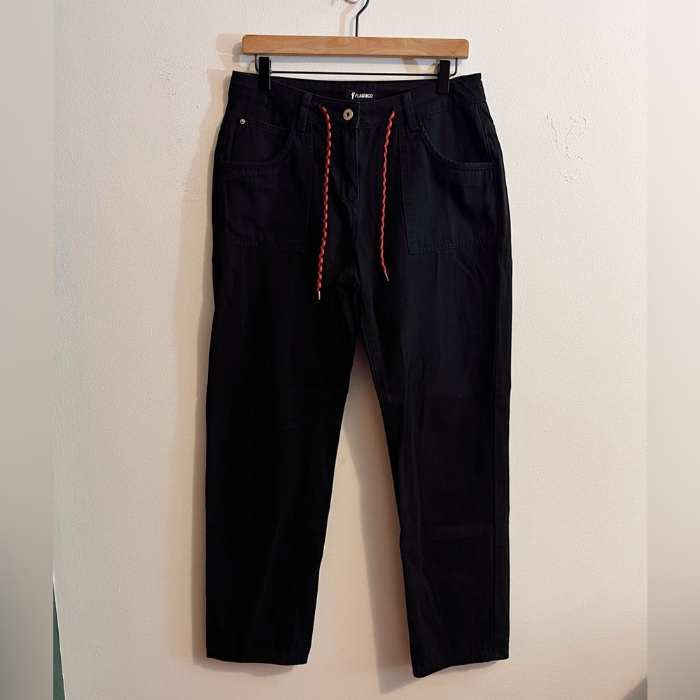 flamingo drawstring pants